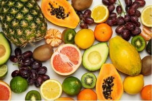 variety of fruits